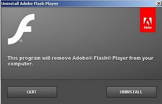 Désinstallation Flash Player