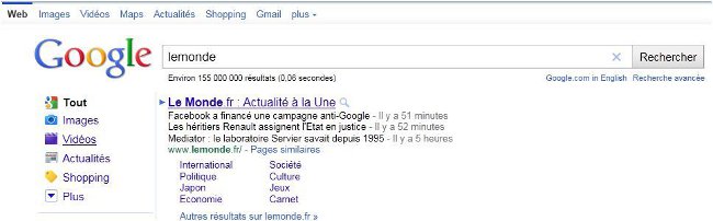Google Search Actualites