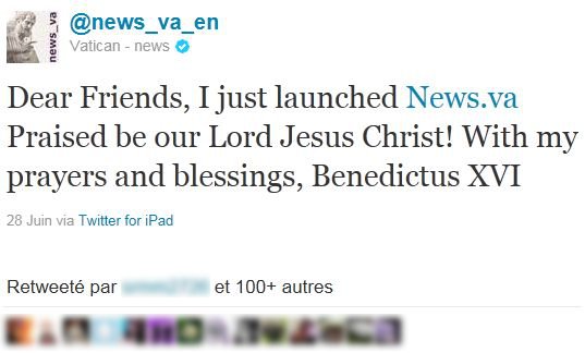 Benedictus XVI Twitter