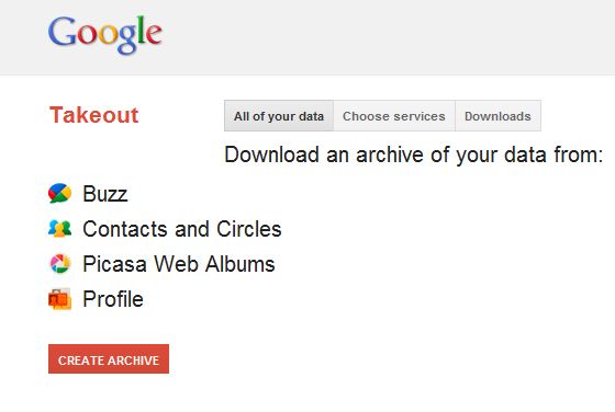 Google Takeout