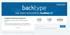 Twitter acquisition outil service backtype