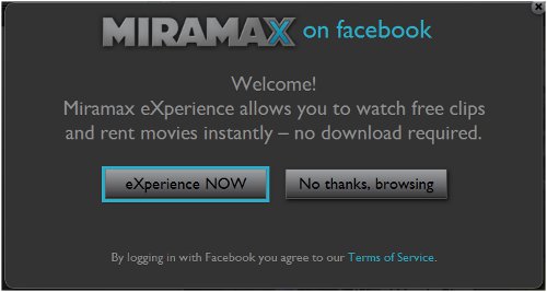 Location films Facebook Miramax
