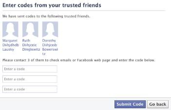 Facebook Trusted Friends