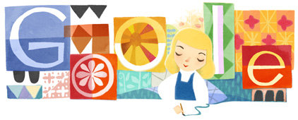 Mary Blair logo Google