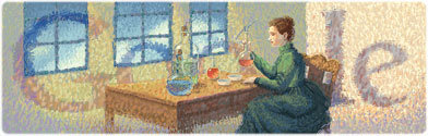 Marie Curie Doodle Google