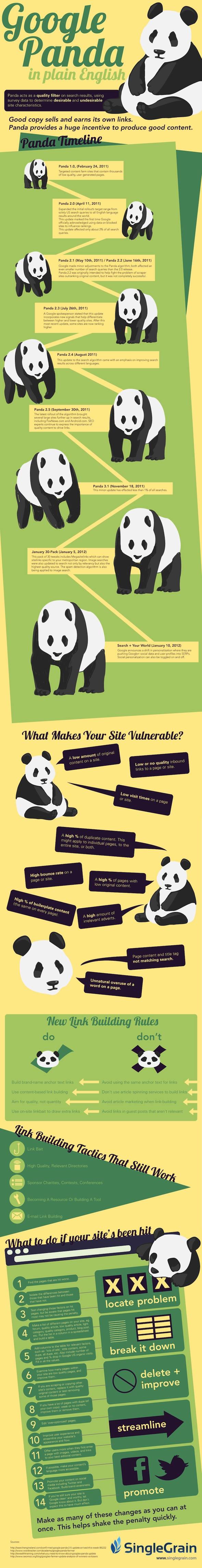 Infographie Google Panda