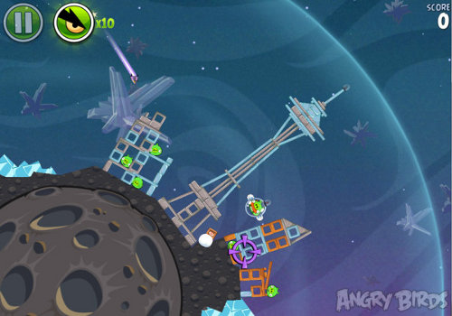 Space Needle angry birds space