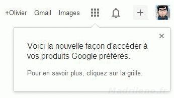 Présentation de la nouvelle barre de menu du moteur